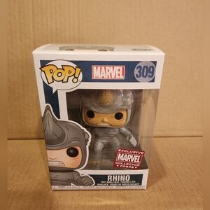 Funko POP! Vinyl #309 RHINO Marvel Collector Corps Exclusive- New, Unopened